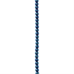 4mm Hematine Teal colour 40cm round bead strand