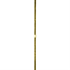 3x5mm Rectangle Tube Bead Hematine Gold Plating 40cm Strand