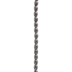 4x6mm Rice Hematine 40cm shaped bead strand