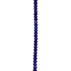 4mm Lapis 'A+' Quality Faceted Button 40cm Strand