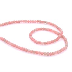 Pink Opal 4mm Faceted Cube  Gemstone Beads 40cm Strand