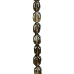 10x14mm Tumbled Gemstone Beads Smokey Quartz 'A'  Quality 40cm