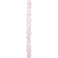 8x12mm Tumbled gemstone beads Rose Quartz 40cm