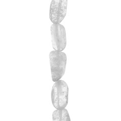 8x12mm Tumbled gemstone beads Rock Crystal