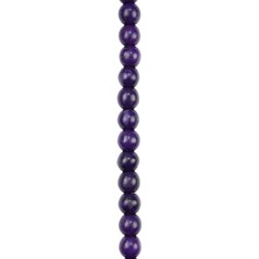 8mm Rainbow Howlite Round Beads Purple 15.5"