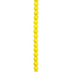 8mm Rainbow Howlite Round Beads Yellow 15.5"