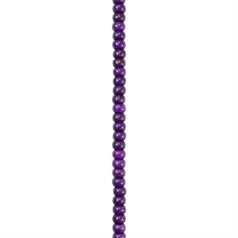 6mm Rainbow Howlite Rondelle Beads Purple 15.5"