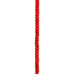6mm Rainbow Howlite Rondelle Beads Red 15.5"