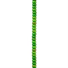 8mm Rainbow Howlite Rondelle Beads Green 15.5"