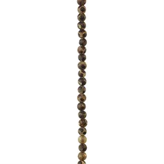 6mm Round  gemstone bead Tibetan Matt Agate Turtle Grain 40cm strand