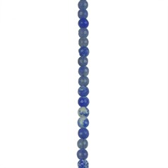 6mm Facet gemstone bead  Fire Agate Blue (Dyed)  40cm strand