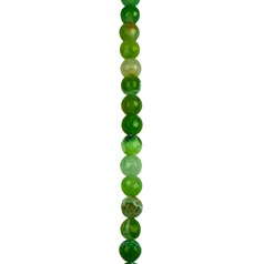 8mm Facet gemstone bead  Fire Agate Apple Green (Dyed)  40cm strand