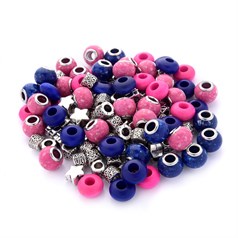 Bargain Pack Assorted Charm Beads (100 beads) NETT