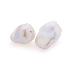 11.5-12mm Baroque Pearl Full Drilled 0.9mm hole White