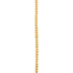 3.5-4mm Button Pearl Bead Centre Drilled Natural Orange 40cm Strand
