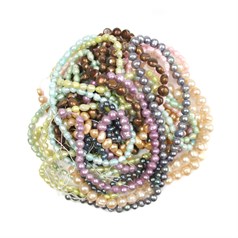 Bargain FWP Medium Mixed Coloured Pearl Pack( 10) Strands NETT