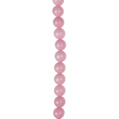 10mm Round Beads Mountain Jade Pastel Pink 40cm Strand