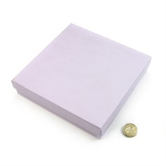 Card Square Necklace Box Lilac 158x158x32mm