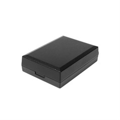 Plastic Pendant Box Hinged Black With Black Pad 80x55x22mm