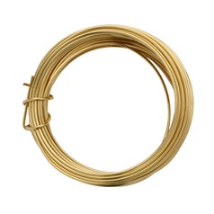 Parawire 16 Gauge (1.29mm) Non Tarnish Gold Plated Wire 15ft (4.6m) Coil