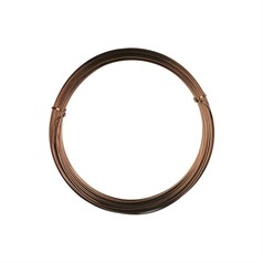 Parawire 18 Gauge (1.02mm) Half Round Non Tarnish Antique Copper Wire 7 Yard (6.4m) Coil