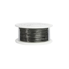 Parawire 24 Gauge (0.51mm) Non Tarnish Hematite Silver Plated Wire 20 Yard (18.2m) Spool