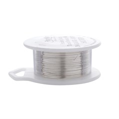 Parawire 26 Gauge (0.41mm) Non Tarnish Silver Plated Wire 15 Yard (13.7m) Spool