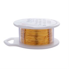 Parawire 26 Gauge (0.41mm) Non Tarnish Gold Plated Wire 15yd (13.7m) Spool