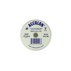 Acculon Beading Wire .024" (7 strand) 30 Foot Reel