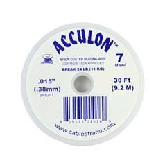 Acculon Beading Wire .015" (7 strand) Bright 30 Foot Reel