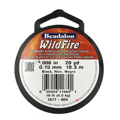 Beadalon Wildfire Thread Black 0.15mm x 18.3m Reel
