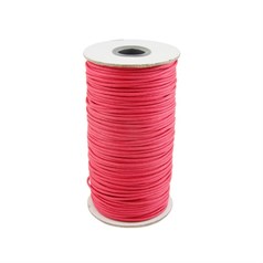 Candy Pink Waxed Cord 2mm 100 Metre Reel
