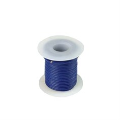 1mm Round Leather 5 Metre Reel Electric Blue
