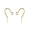 Shepherds Crook Earwire 14mm Gold Plated
