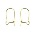 Hookwire & Guard Earwire 13mm Gold Plated