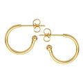 Superior 15mm Ear Hoop & Ball with Scrolls Gold Plated