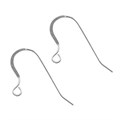 Fish Hook Earwire without Spring  Sterling Silver