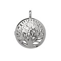 Tree Of Life Locket Pendant 31mm Silver Plated