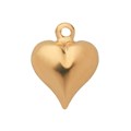 Heart Charm Hollow Backed 10mm Gold Filled