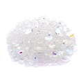 CLEAR & AB Bargain Bag of Assorted Glass Beads  (500gram) NETT